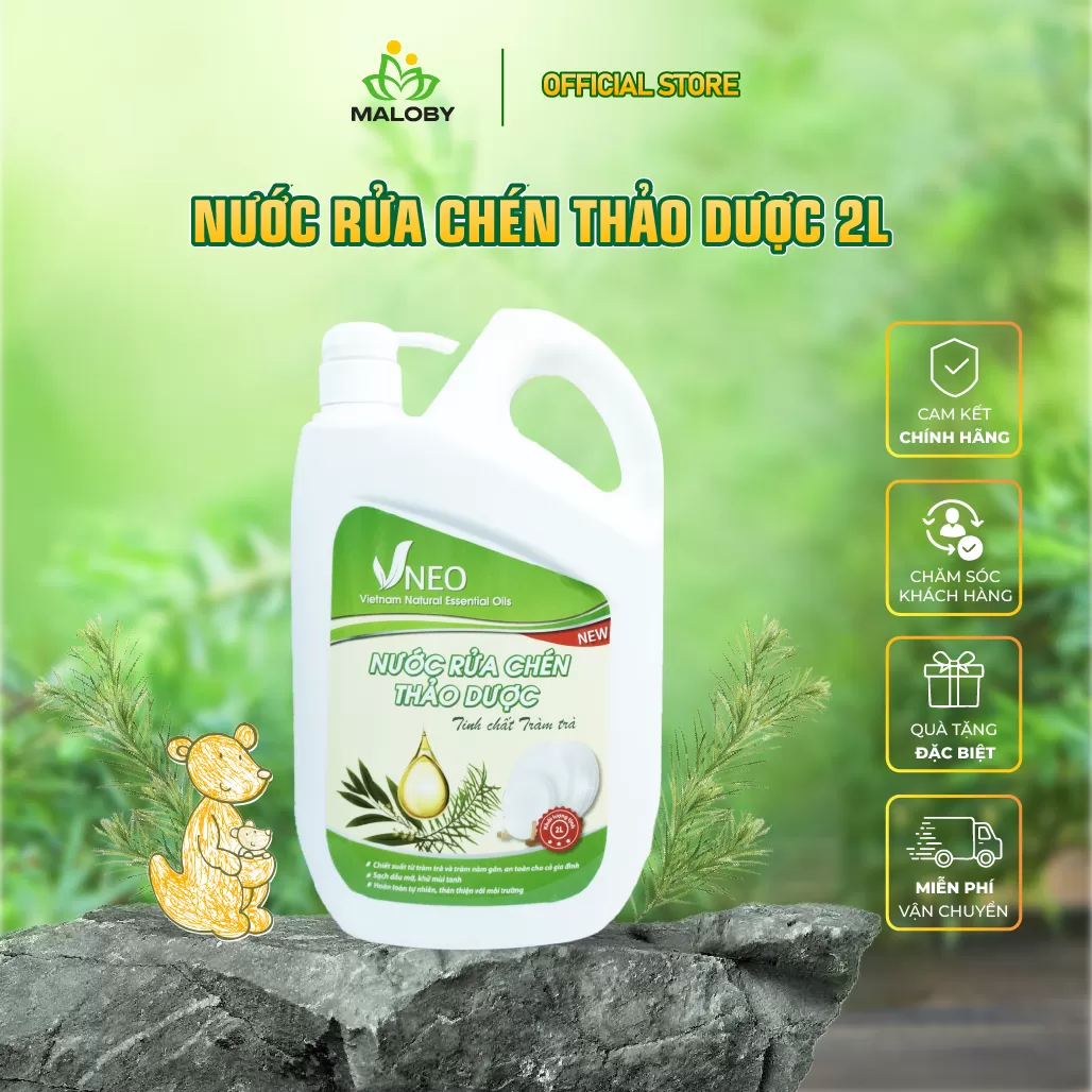 Nước Rửa bát Tràm Trà Maloby