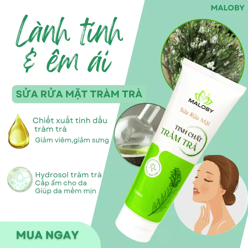 Sữa Rửa Mặt Tràm Trà Maloby