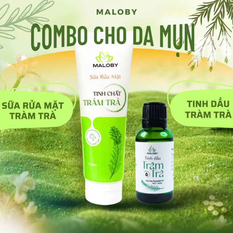 Sữa Rửa Mặt Tràm Trà & Tinh Dầu Tràm Trà - Làm Sạch Da Mụn, Bã Nhờn, Giảm Mụn Hiệu Quả