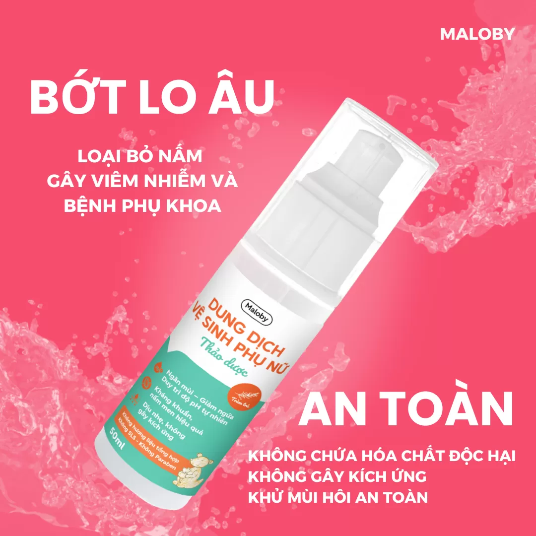 Dung Dịch Vệ Sinh Phụ Nữ Thảo Dược Tràm Trà Maloby
