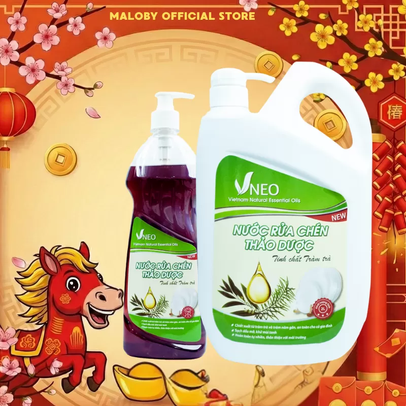Nước Rửa bát Tràm Trà Maloby