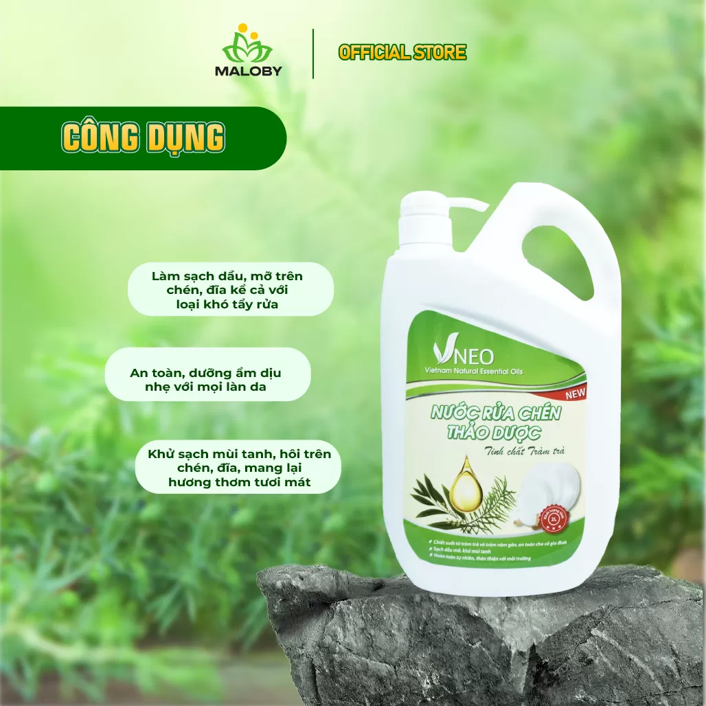 Nước Rửa bát Tràm Trà Maloby