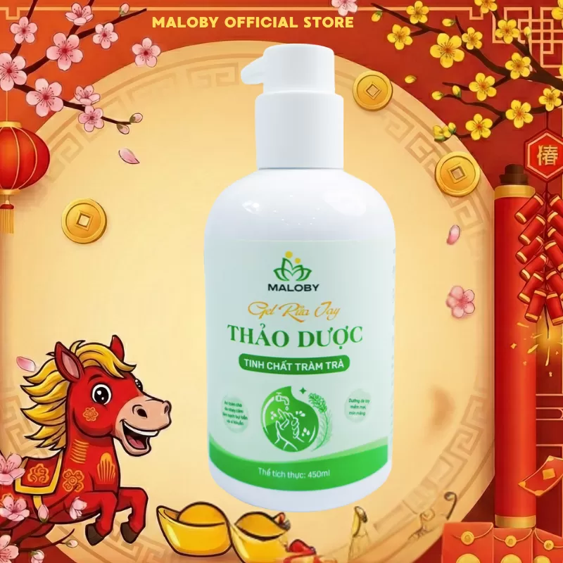 Nước Rửa Tay Sát Khuẩn Tràm Trà Maloby