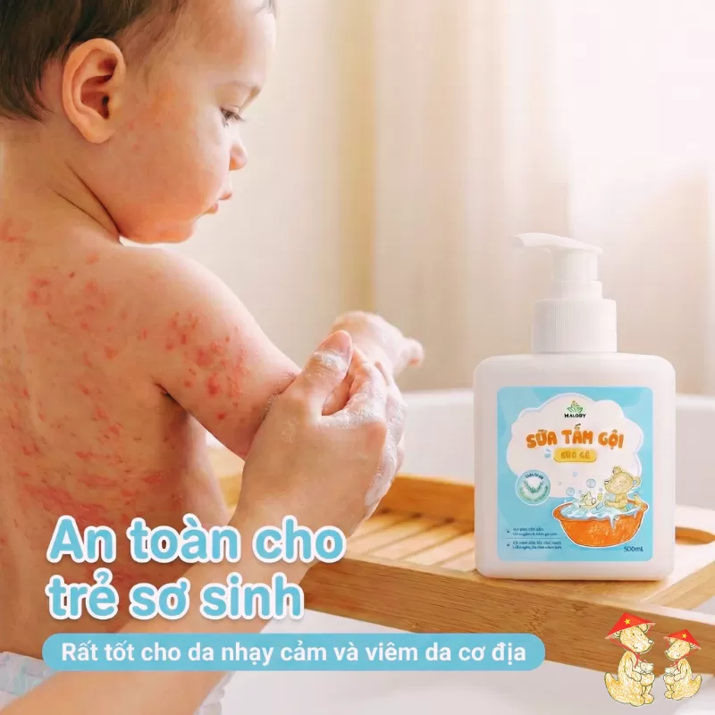 Sữa tắm gội tràm trà cho bé