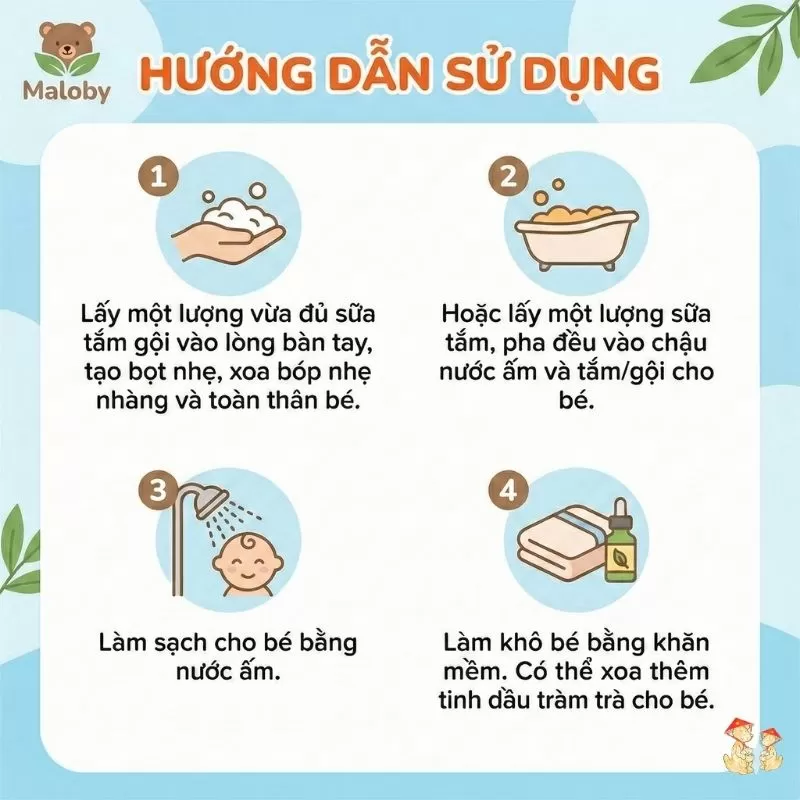 Sữa tắm gội cho bé (1)