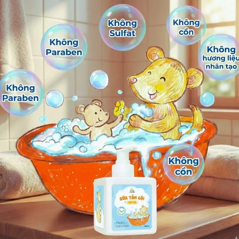 Sữa tắm gội cho bé (1)