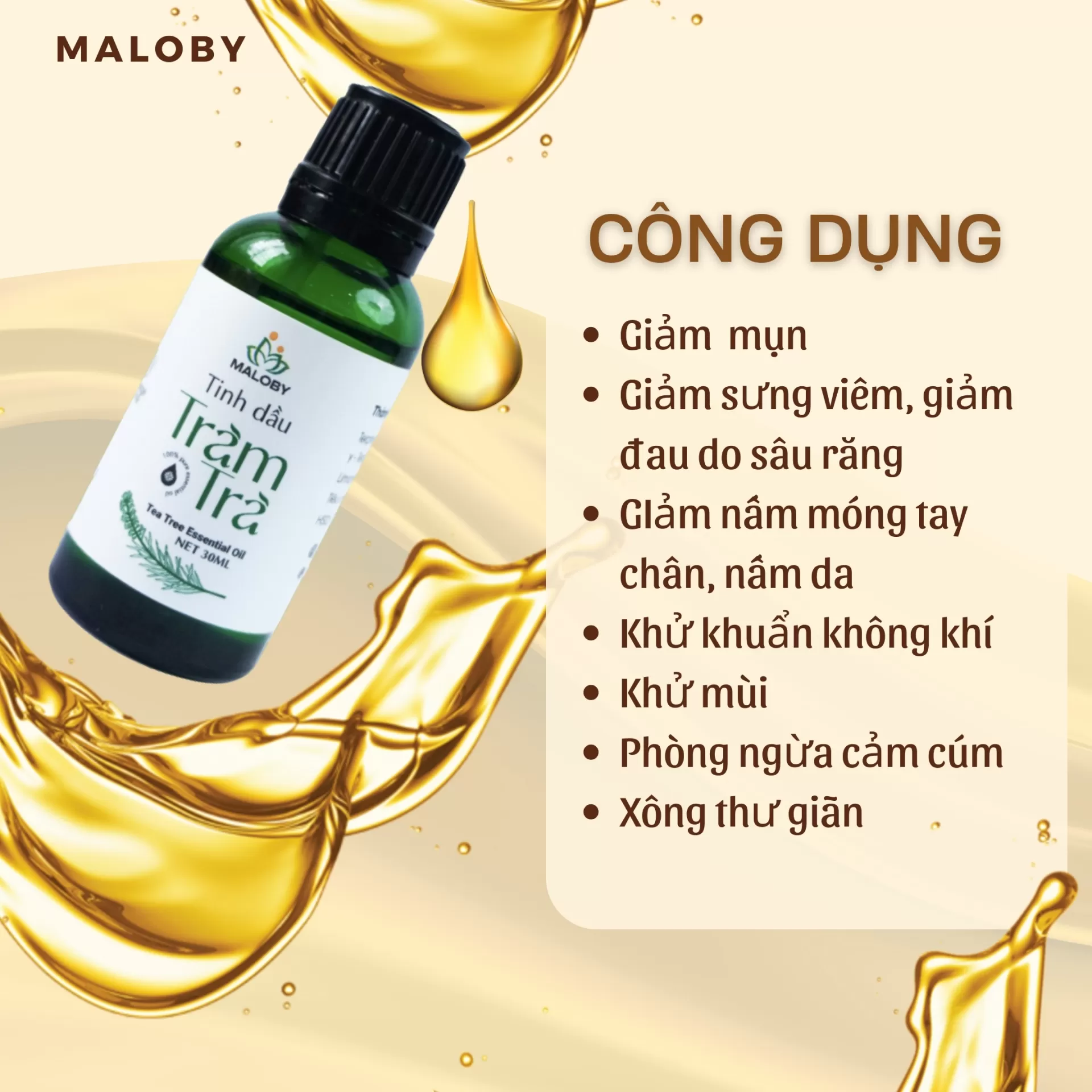 Tinh Dầu Tràm Trà Maloby